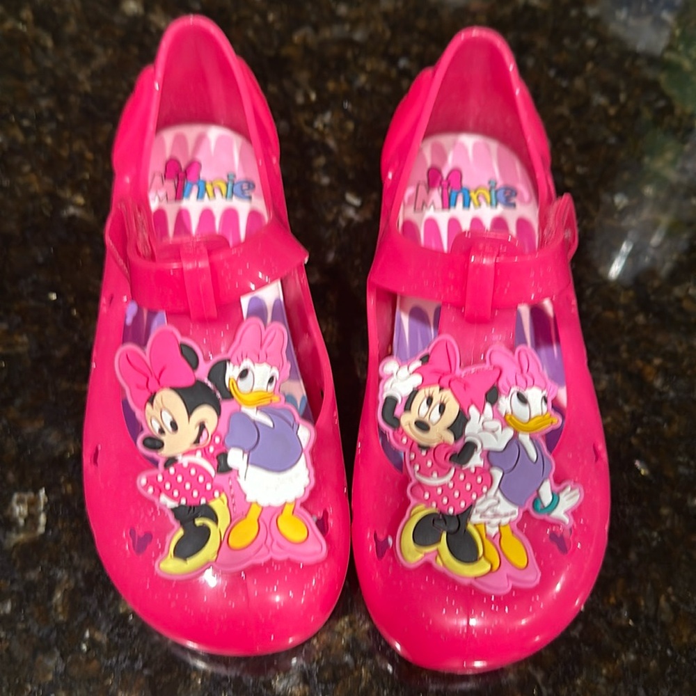 Minnie Mouse Velcro Jelly Sandal, Girls, Size 11